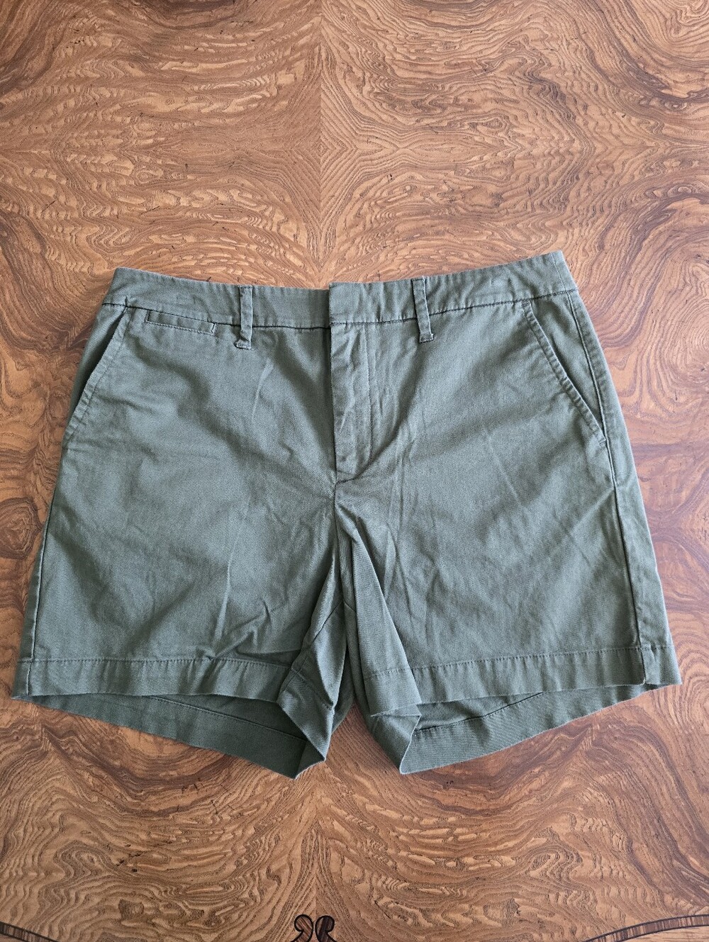 A New Day Women's Stretch Olive Green Chino Shorts Size 6